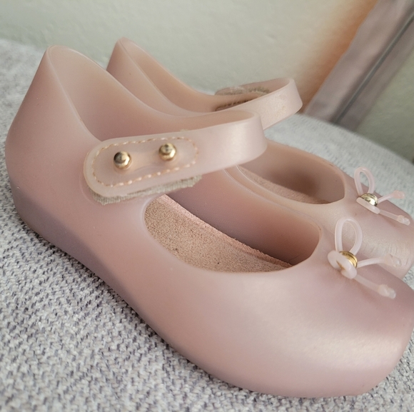 Mini Melissa pink ballet shoes size 6 - Picture 3 of 4